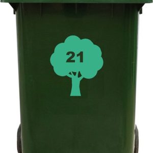Kliko Sticker / Vuilnisbak Sticker – Boom – Nummer 21 – 16,5×18,5 Kliko Sticker / Vuilnisbak Sticker – Boom – Nummer 21 – 16,5×18,5