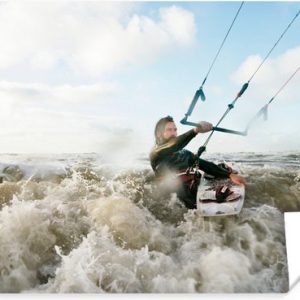 Poster – Kitesurfer op wild water Poster – Kitesurfer op wild water