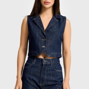 DENIM WAISTCOAT DENIM WAISTCOAT