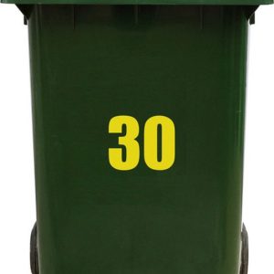 Kliko Sticker / Vuilnisbak Sticker – Nummer 30 – 21 17