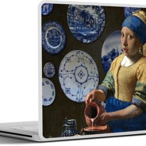 Laptop sticker – 15.6 inch – Melkmeisje – Meisje met de parel – Vermeer – 36×27,5cm – Laptopstickers – Laptop skin – Cover