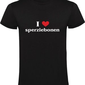 I Love Sperziebonen Heren T-shirt – eten – groente – diner – gezond I Love Sperziebonen Heren T-shirt – eten – groente – diner – gezond