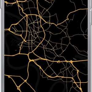 Telefoonhoesje iPhone hoesje – Düsseldorf – Kaart – Goud – Siliconen Telefoonhoesje Telefoonhoesje iPhone hoesje – Düsseldorf – Kaart – Goud – Siliconen Telefoonhoesje