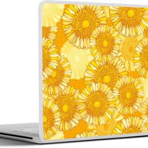 Laptop sticker – 15.6 inch – Zonnebloem – Zomer – Patronen – Bloemen – 36×27,5cm – Laptopstickers – Laptop skin – Cover