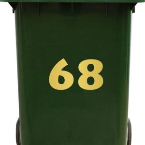 Kliko Sticker / Vuilnisbak Sticker – Nummer 68 – 14,7 25 Kliko Sticker / Vuilnisbak Sticker – Nummer 68 – 14,7 25