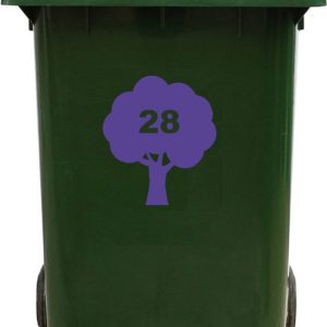 Kliko Sticker / Vuilnisbak Sticker – Boom – Nummer 28 – 16,5×18,5 Kliko Sticker / Vuilnisbak Sticker – Boom – Nummer 28 – 16,5×18,5