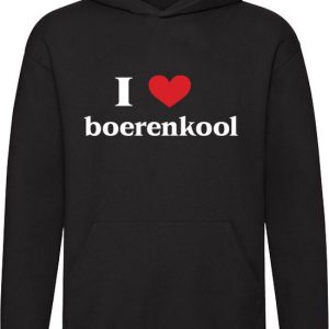 I Love BoerenKool Hoodie – eten – groente – gezond – diner