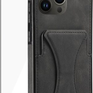 Geschikt voor iPhone 13 Pro Pasjes Houder Hoesje + Screenprotector – Gehard Glas Cover – Portemonnee Hoesje met Kickstand – Magnetisch – Zwart Geschikt voor iPhone 13 Pro Pasjes Houder Hoesje + Screenprotector – Gehard Glas Cover – Portemonnee Hoesje met Kickstand – Magnetisch – Zwart