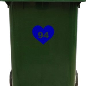 Kliko Sticker / Vuilnisbak Sticker – Hart – Nummer 94 – 18,5×16,5 Kliko Sticker / Vuilnisbak Sticker – Hart – Nummer 94 – 18,5×16,5