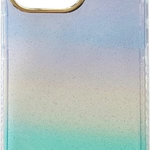 Apple iPhone Hoesje – Extra Stevig Glitter Regenboog Siliconen Back Cover