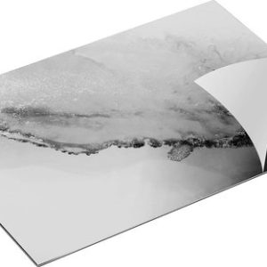 Chefcare Inductie Beschermer Abstracte Kunst – Bruin Goud Marmer – Zwart Wit – 75×55 cm – Afdekplaat Inductie – Kookplaat Beschermer – Inductie Mat