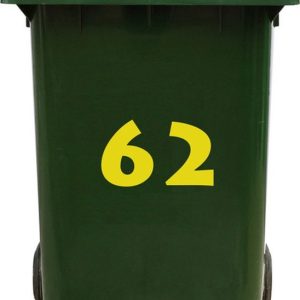 Kliko Sticker / Vuilnisbak Sticker – Nummer 62 – 14,7 25 Kliko Sticker / Vuilnisbak Sticker – Nummer 62 – 14,7 25