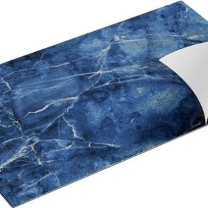 Chefcare Inductie Beschermer Abstracte Kunst – Blauw – 90×55 cm – Afdekplaat Inductie – Kookplaat Beschermer – Inductie Mat