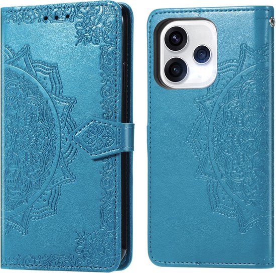 imoshion Hoesje - Geschikt voor Oppo Reno15 (5G) - Mandala Bookcase - Turquoise