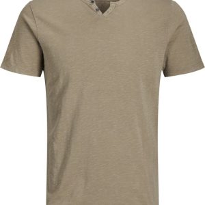 JACK&JONES – JJESPLIT NECK TEE SS NOOS – Heren – T-shirts