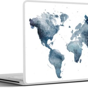 Laptop sticker – inch – Wereldkaart – Abstract – Waterverf Laptop sticker – inch – Wereldkaart – Abstract – Waterverf