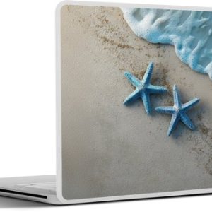Laptop sticker – inch – Zeesterren – Zand – Zee – Blauw – Laptopstickers – Laptop skin – Cover